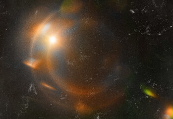 High resolution astronomical image of a vibrant nebula in deep space with a bright star, swirling orange and red gas, star formation regions, and cosmic dust