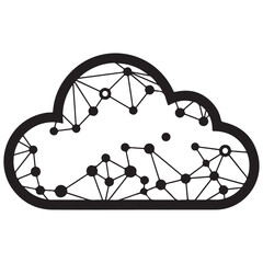 Abstract Cloud Network Illustration