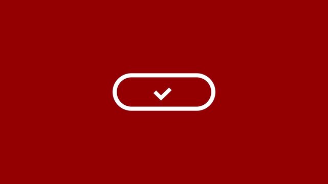 A clean white download button with rounded corners centered on a solid deep red background for digital interfaces and web design