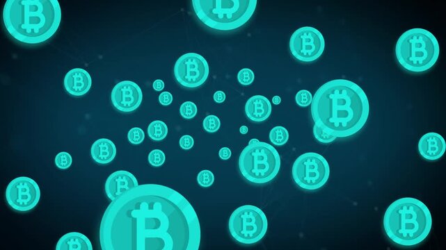 Bitcoin Blockchain Cryptocurrency zoom in