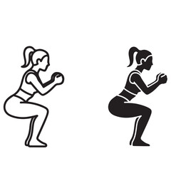 Woman Performing Squat Exercise with Ball