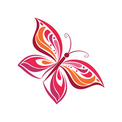 Colorful Abstract Butterfly Illustration