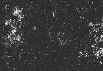 Close up of a dark, gritty, weathered concrete or asphalt surface with speckled white dust and rough texture, ideal as a versatile background for design, photography, and visuals