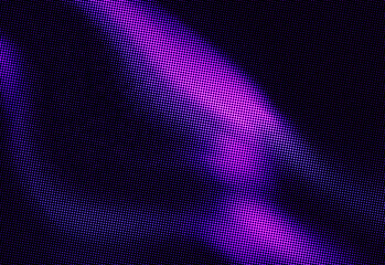 Abstract purple neon light waves with a dotted texture on a dark background, a futuristic digital art composition conveying motion, depth, energy for creative projects