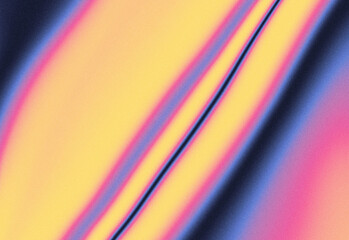 Abstract diagonal gradient background featuring vibrant neon yellow, pink, purple and blue light trails with grainy texture, suggesting motion, energy and modern creative ambience
