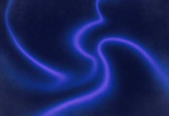 Abstract cosmic swirl of electric purple light tracing curved neon paths across a deep blue textured background, creating a dynamic, futuristic energy vibe for design projects