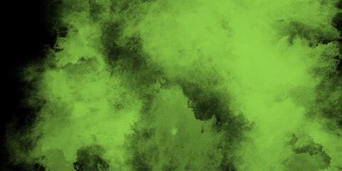 Light Green Water Color Texture Background. Abstract watercolor clouds pattern in green tones. Spring background with place for text.	