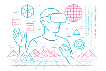 Icon vector isolated colors pods letters text typography no futuristic transport labels