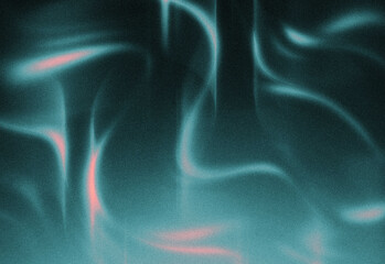 Abstract teal and pink flowing light texture resembling northern lights, with soft gradient glow, starry specks, and ethereal ribbons creating a dreamy, atmospheric digital artwork