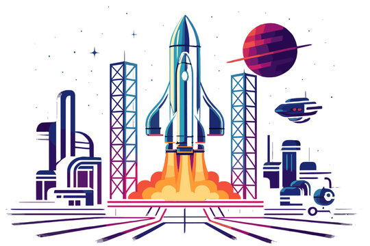 Launch typography aesthetics chinese assistants clean neon vector lights no odyssey space