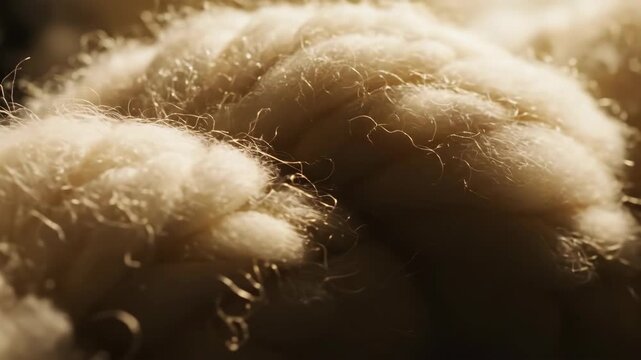 Wool Texture Close-Up Natural Fiber, Soft Material, Warmth