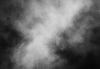 Monochrome smoke texture with soft foggy wisps blending through dark and light gradients, a versatile abstract background for design, photography, film, and mood boards