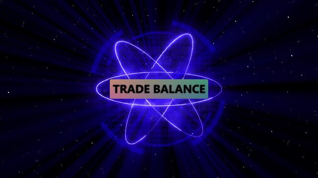 Futuristic Digital Network Sphere Animation. Global Data Connection Sphere &ndash; Tech, Technology, Business, and Trade Balance  Animation.