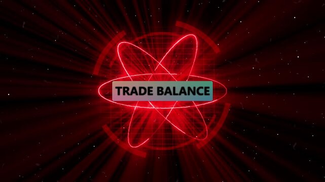Futuristic Digital Network Sphere Animation. Global Data Connection Sphere &ndash; Tech, Technology, Business, and Trade Balance  Animation.
