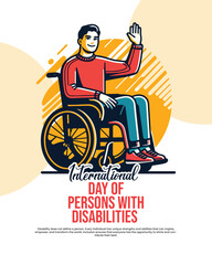Fototapeta premium Design for International Day of Persons with Disabilities promoting inclusion, equality, and awareness.