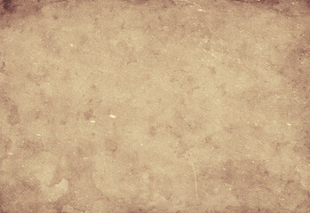 Close up of a warm beige vintage parchment texture with subtle grain, aged paper feel, mottled brown edges, rustic handmade surface suitable for invitations and commercial designs