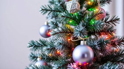christmas tree and decorations