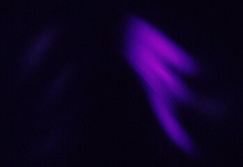 Abstract ultraviolet nebula in a dark night sky with wispy purple aurora glow, cosmic dust cloud and distant stars creating a mysterious atmospheric space illustration