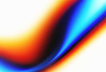 Abstract flowing color gradient with warm orange and cool blue bands merging into a soft glow and curved motion, ideal for modern design, branding, and visual storytelling