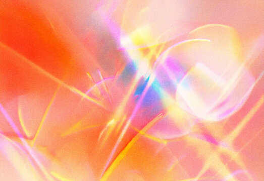 Abstract close up of vibrant warm color swirls and luminous light trails blending with soft gradients, conveying energy, motion, and creativity for dynamic artistic presentation