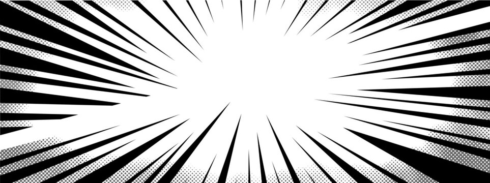 Bold anime background with manga burst and comic flair. Every burst stroke in this anime comic background adds intensity.