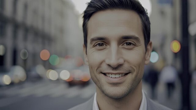 Professional portrait photography featuring advanced bokeh techniques, dynamic composition, and high-resolution clarity in urban environments