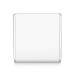 Branded chocolate squares, Neapolitan mockup for promoting business, special occasions. Vector illustration isolated on white background. Easy to use for presentation your logo, design. EPS10.