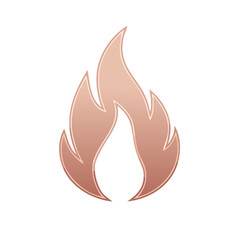 Obraz premium Stylized flame icon illustration with shades of pink and rose for concepts of passion, energy, or creative inspiration