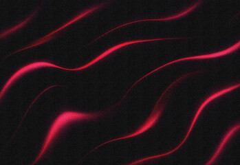 Abstract red neon waves curling across a dark background, creating a dynamic energy backdrop suitable for technology branding, digital art, motion graphics, and design projects