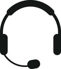 Headphone Icon Set. Headset and Digital Communication Icons collection. Audio Listening and Music Symbol. Listening Equipment and Volume Control