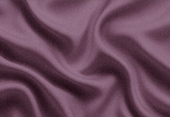 Close up of shimmering purple fabric with soft folds and draped texture, capturing rich color, subtle sparkle, and tactile elegance for fashion, textiles, and interior design