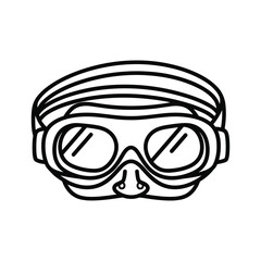 Ski goggles icon