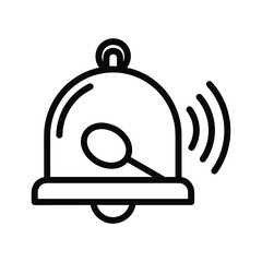 Bell icon with sound waves