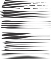 Hand-Drawn Brush Stroke Lines – Grunge Ink Strokes, Abstract Paint Line Vector Set