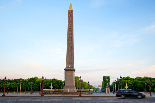 the Place de la Concorde in the 8th arrondissement of Paris city