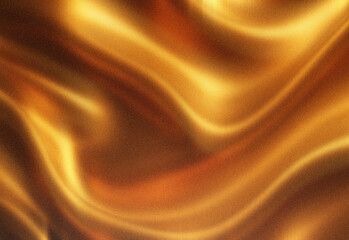 Abstract golden fabric texture with flowing satin-like waves and warm metallic light, a luxurious background for design projects, golden abstract backdrop for branding