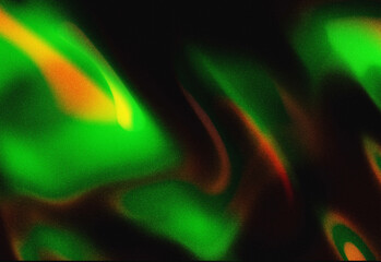 Abstract neon green and red light patterns with flowing curves and soft glow, a dynamic digital texture ideal for backgrounds, tech visuals, design projects, and creative media