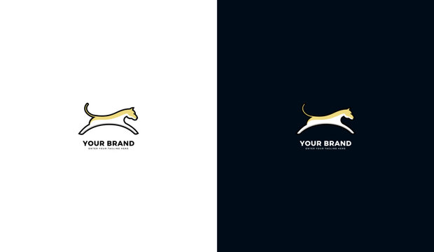 Fastest running cheetah logo, fast running cheetah icon, fastest animal symbol, template design