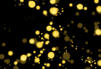 Soft golden bokeh lights drift across a dark background, creating a luxurious festive atmosphere perfect for celebration, branding, events, weddings, and elegant marketing visuals