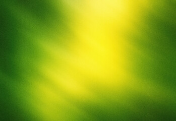 Abstract vibrant green and yellow gradient background with shimmering grain texture and soft light bloom, ideal for technology, nature, health, and creative design projects.
