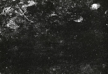 Close-up of a dark, grainy texture with speckled white particles resembling a starry night, creating a moody abstract background ideal for graphic design, photography, and branding