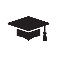 graduation cap on white background. vector eps 10