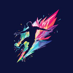 football player silhouette © md