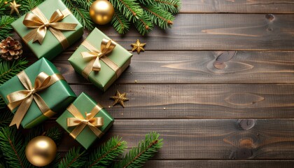 Christmas gift wrapping ideas cozy home image series festive decorations overhead view holiday spirit