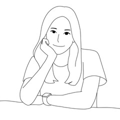 girl with a cup of coffee