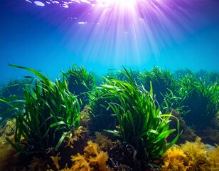 Fototapeta premium underwater scene with coral reef