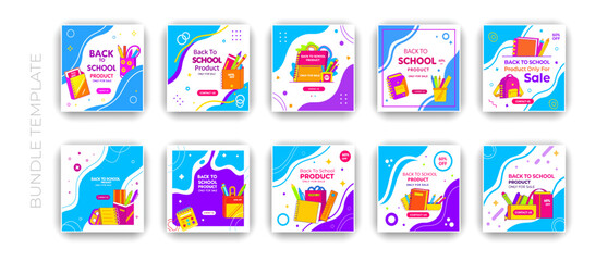 Fototapeta premium Banner Bundle Vector Tamplate