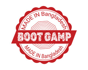 Distressed Boot Camp Certification Stamp from Bangladesh