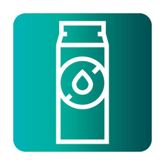 lactose free black line icon for digital and print projects.