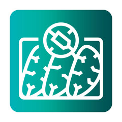 hormones free black line icon for digital and print projects.